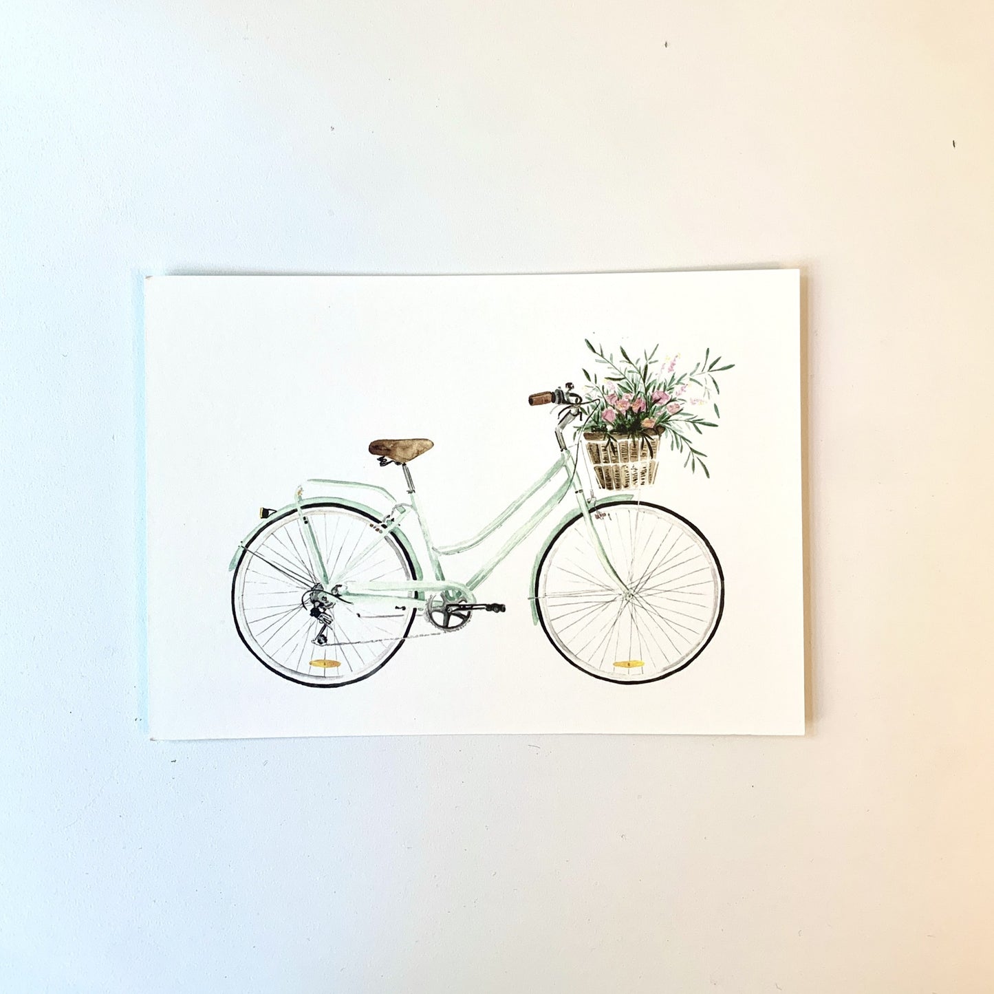 Postkarte Frühlingsrad