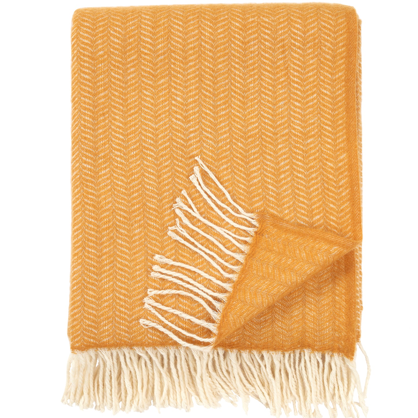 Tippy Kaschmir-Decke, mustard