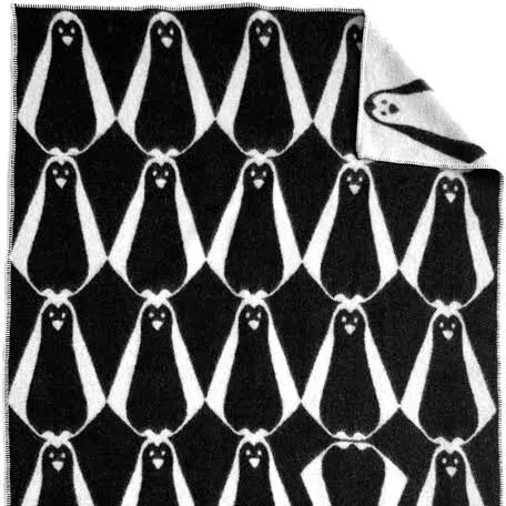 Wolldecke Pinguine