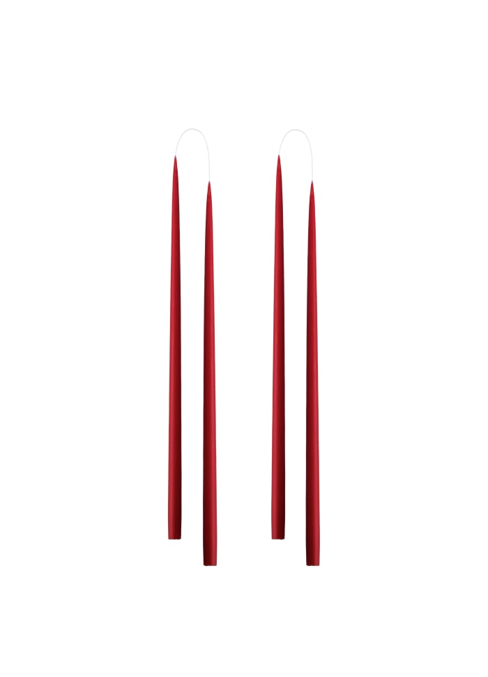 Schlanke farbige Kerze, 2er Set (4 Stück)