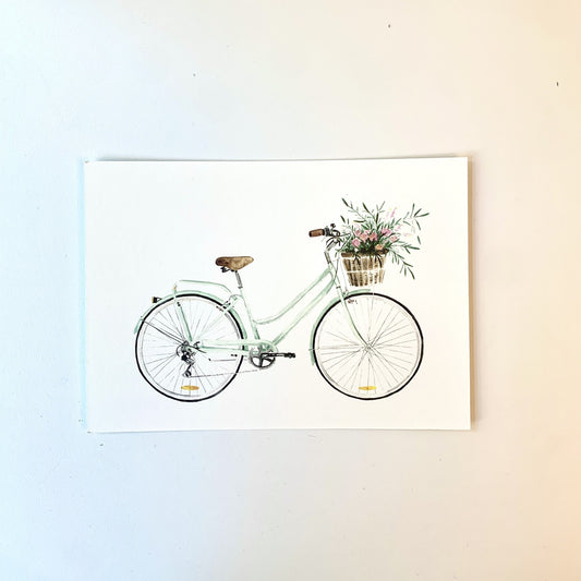 Postkarte Frühlingsrad