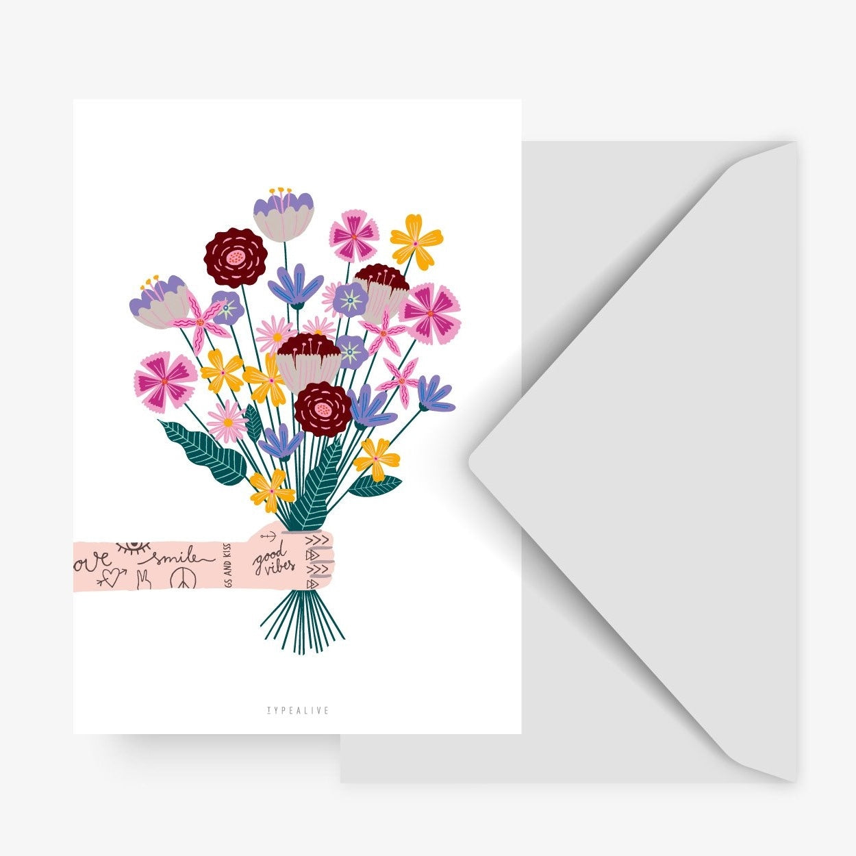 Postkarte Bunch of Flowers