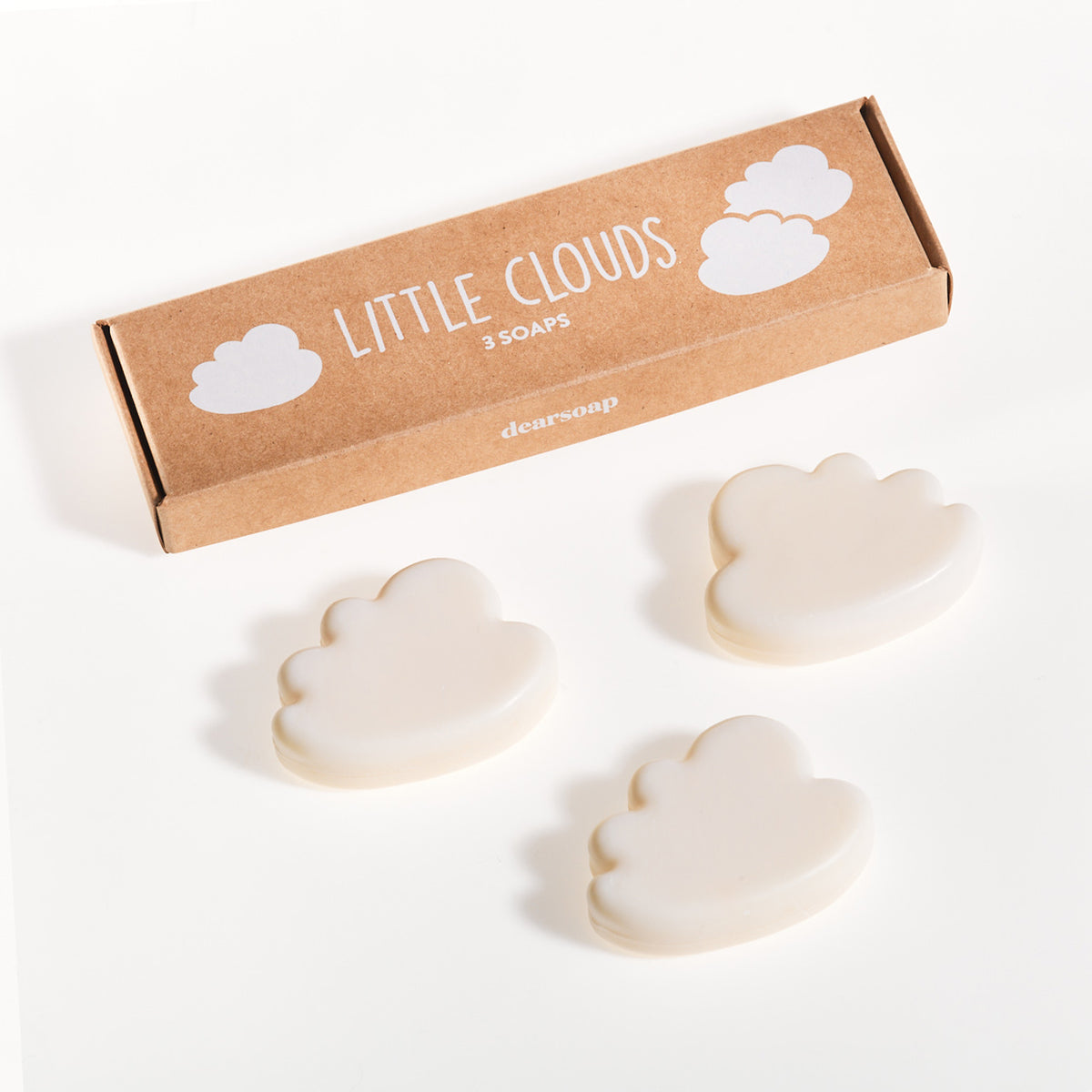Little Clouds- Wolkenseifen weiß 3er Set