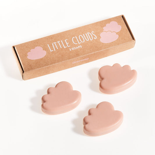 Little Clouds- Wolkenseifen rose' 3er Set