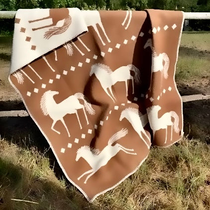Wolldecke Horses Zimt