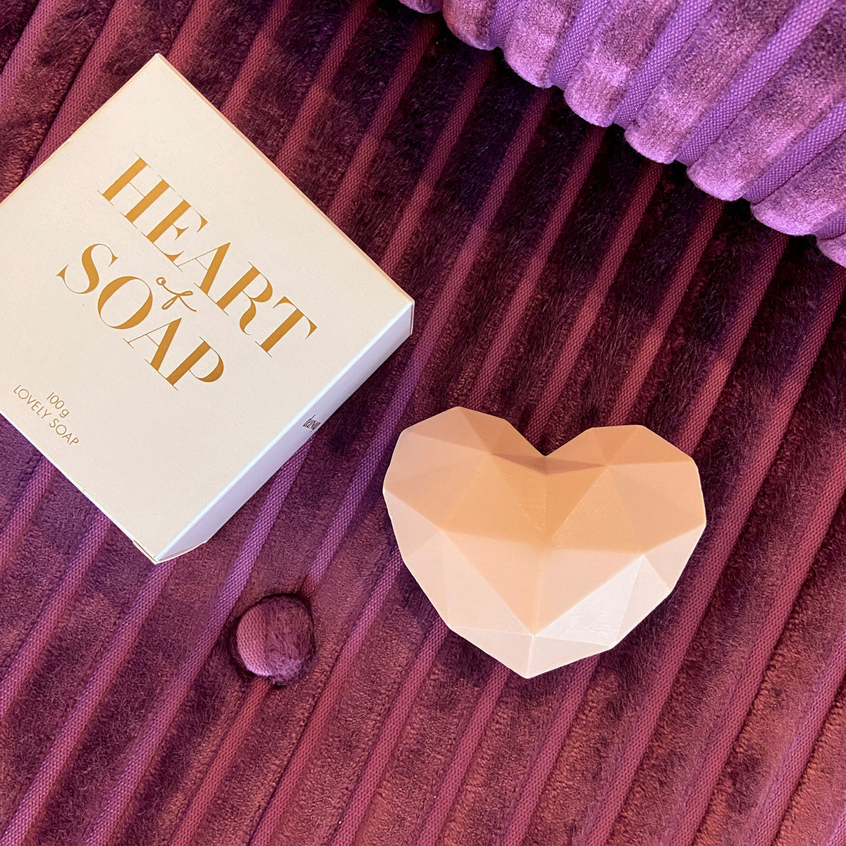 HEART SOAP Blush Rose'