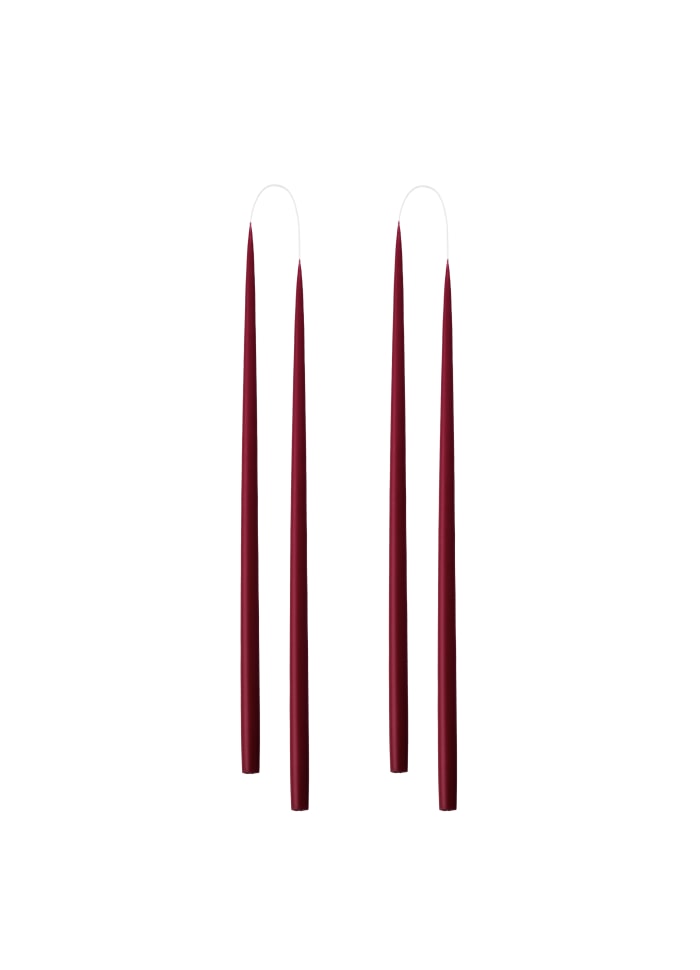 Schlanke farbige Kerze, 2er Set (4 Stück)