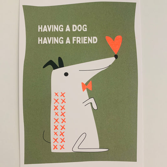 Postkarte Dog2