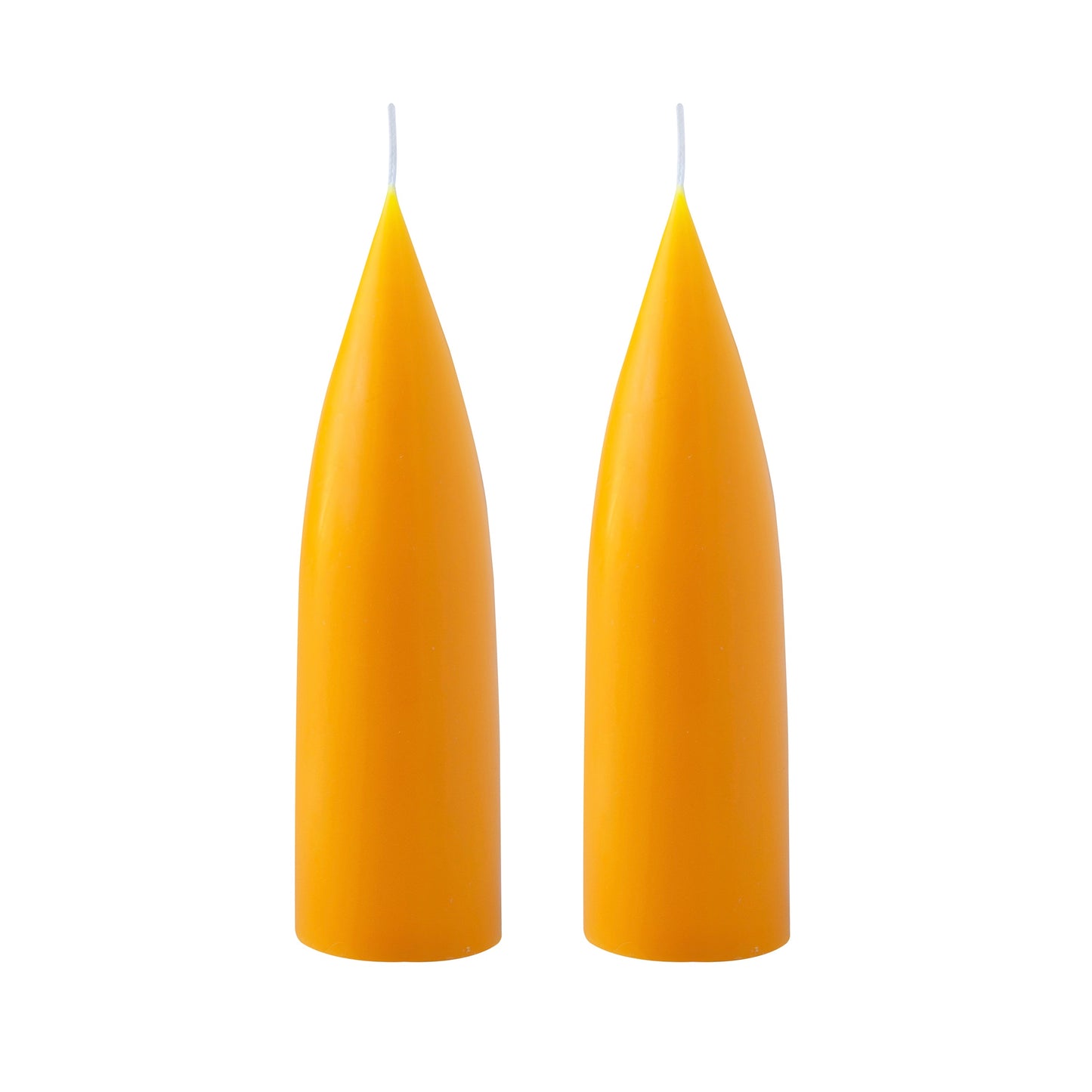 Kegelförmige farbige Kerze, 2er Set