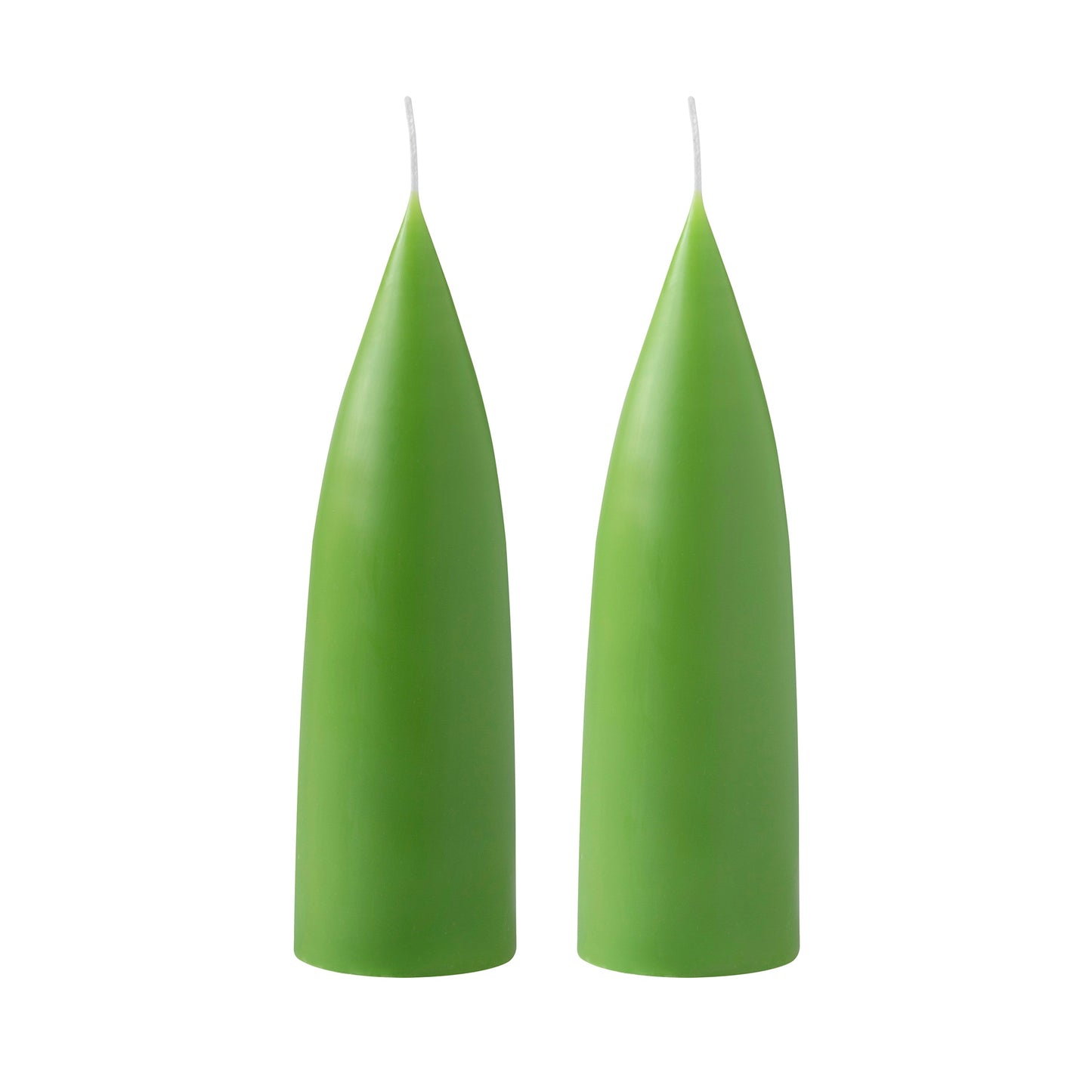 Kegelförmige farbige Kerze, 2er Set