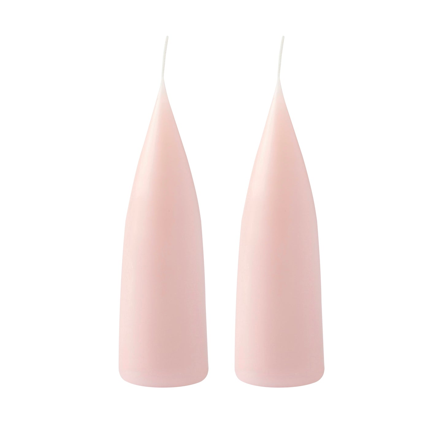 Kegelförmige farbige Kerze, 2er Set