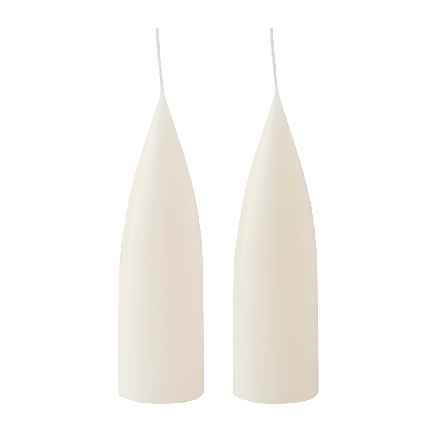 Kegelförmige farbige Kerze, 2er Set