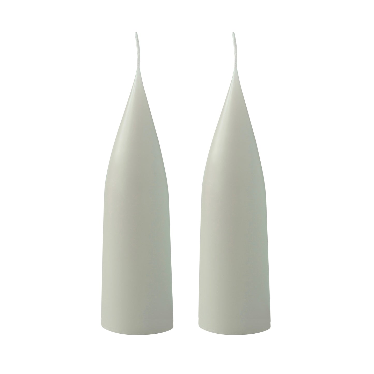 Kegelförmige farbige Kerze, 2er Set