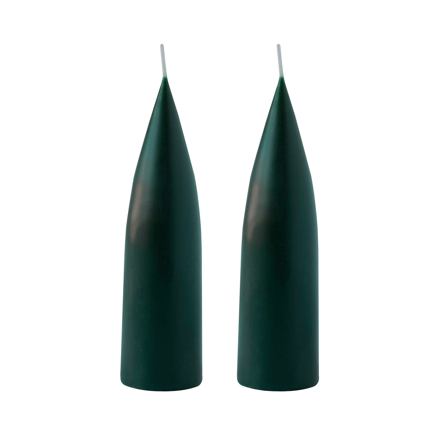 Kegelförmige farbige Kerze, 2er Set