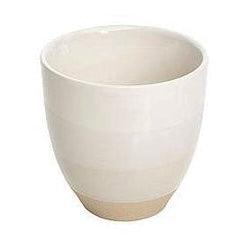 Handmade Becher gestreift - cream