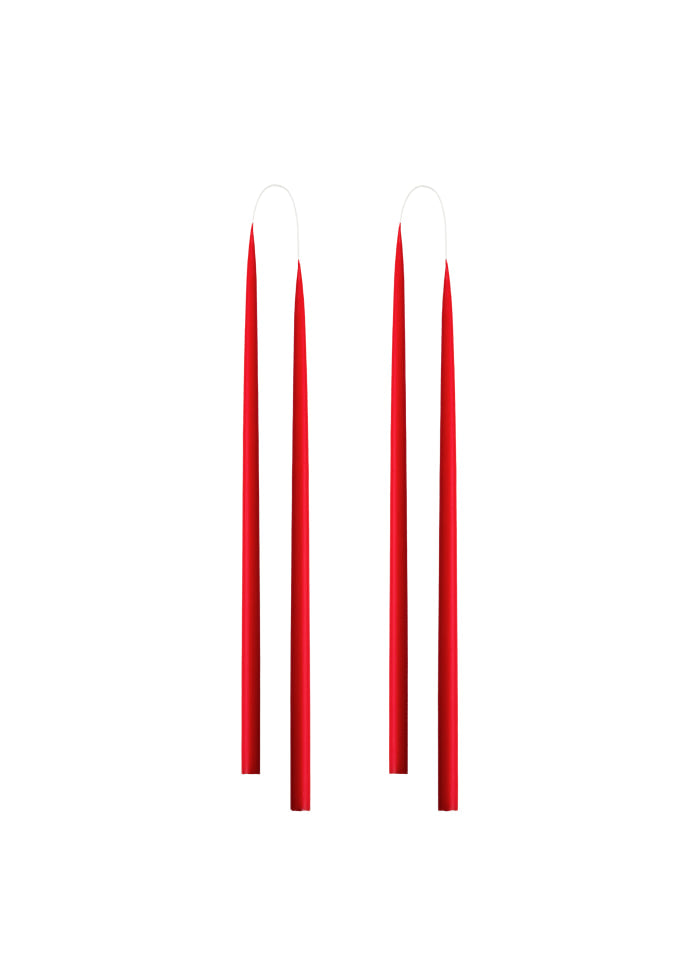 Schlanke farbige Kerze, 2er Set (4 Stück)