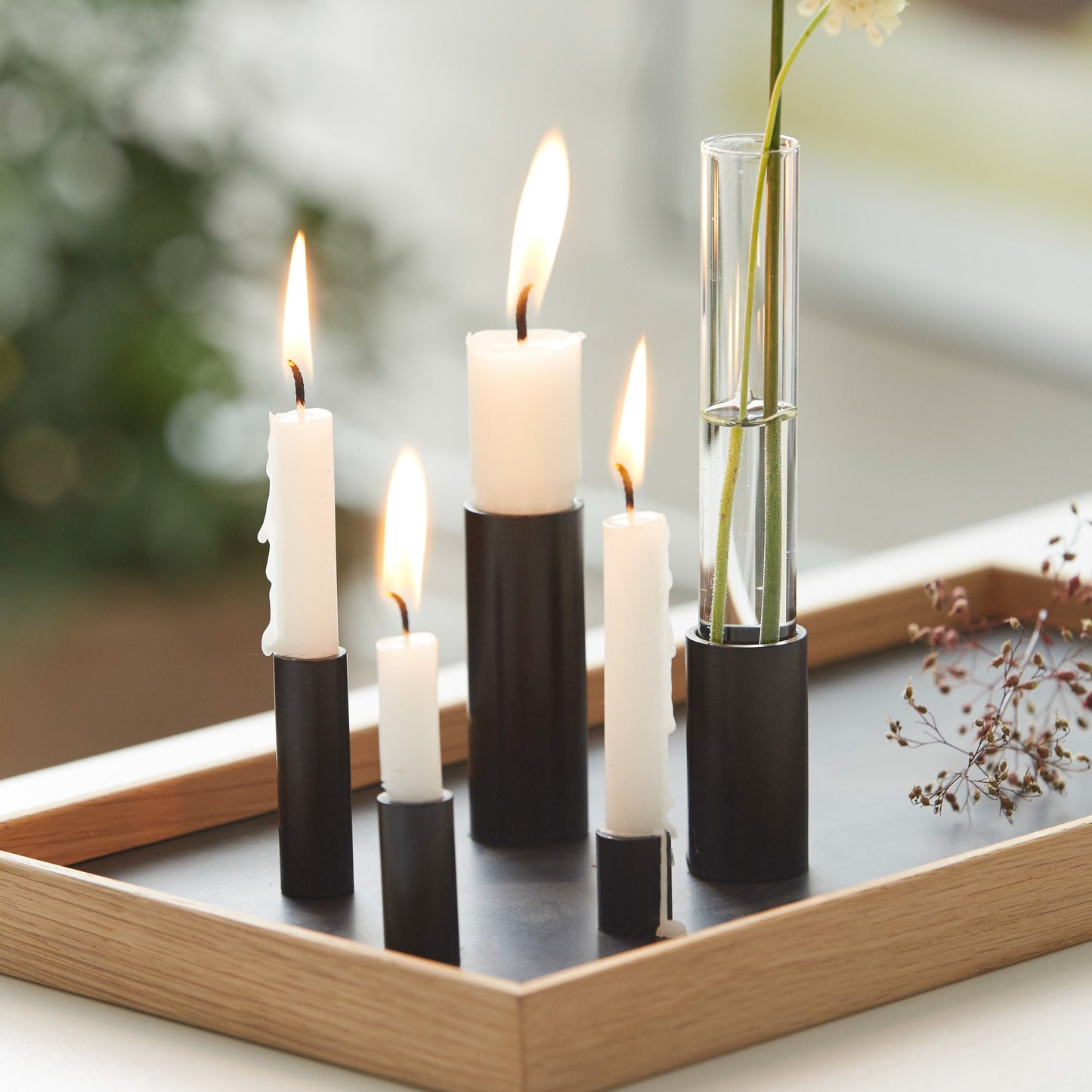 Holztablett Deluxe mit Magnetboden