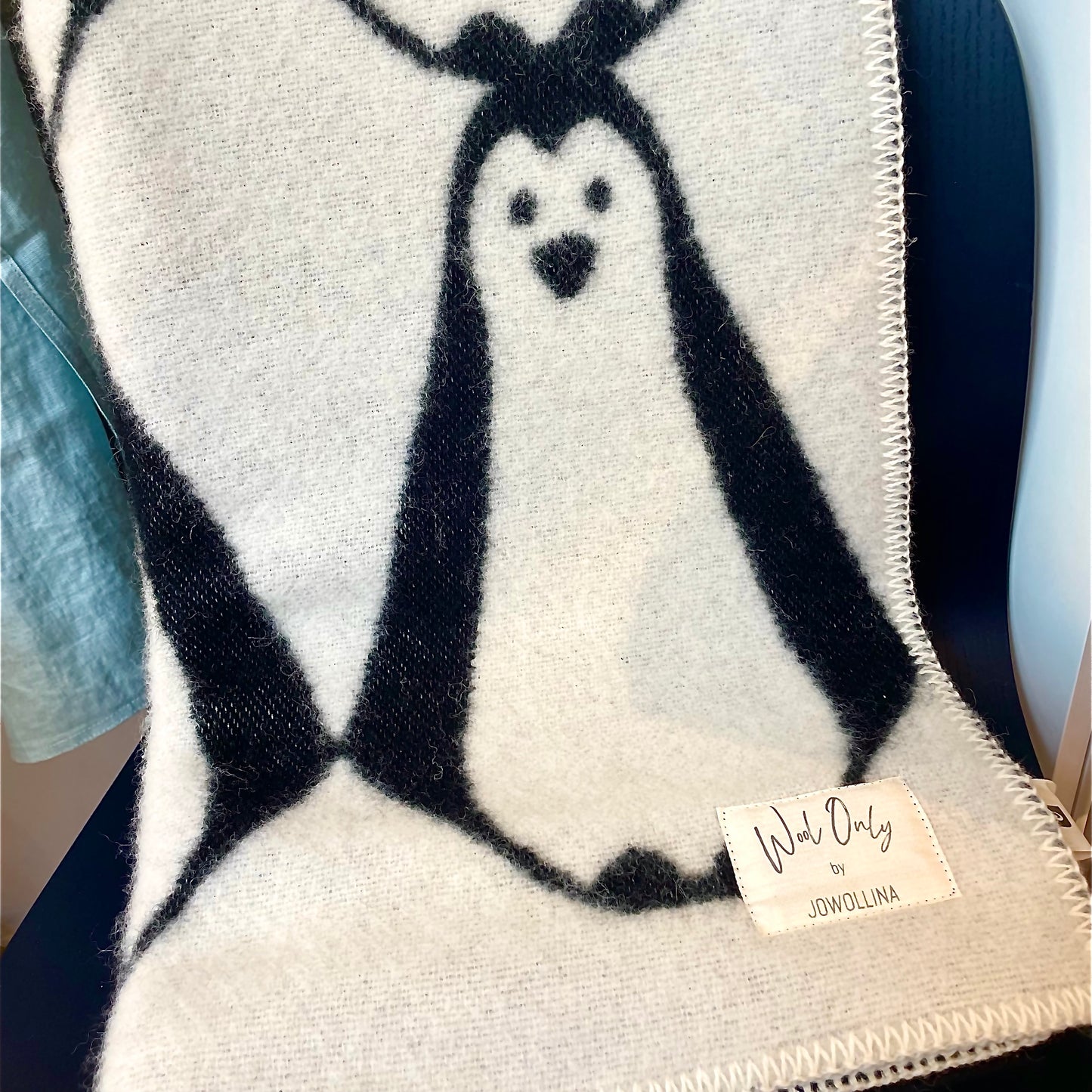 Wolldecke Pinguine